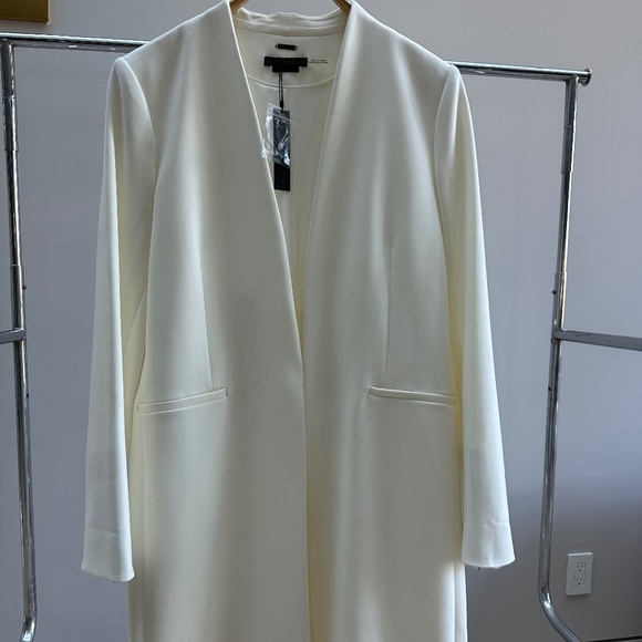 Alice + Olivia Jackets & Blazers - ALICE AND OLIVIA White Long jacket